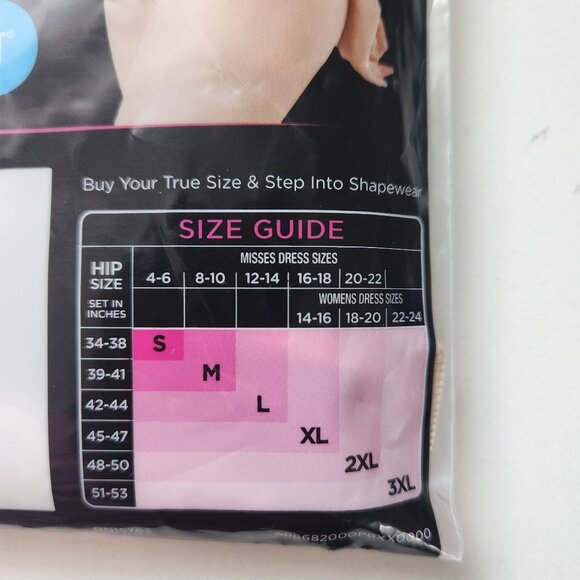 Maidenform Flexees Cool Comfort Womens Thong Shapewear 2XL Firm Control NUDE - Picture 5 of 7